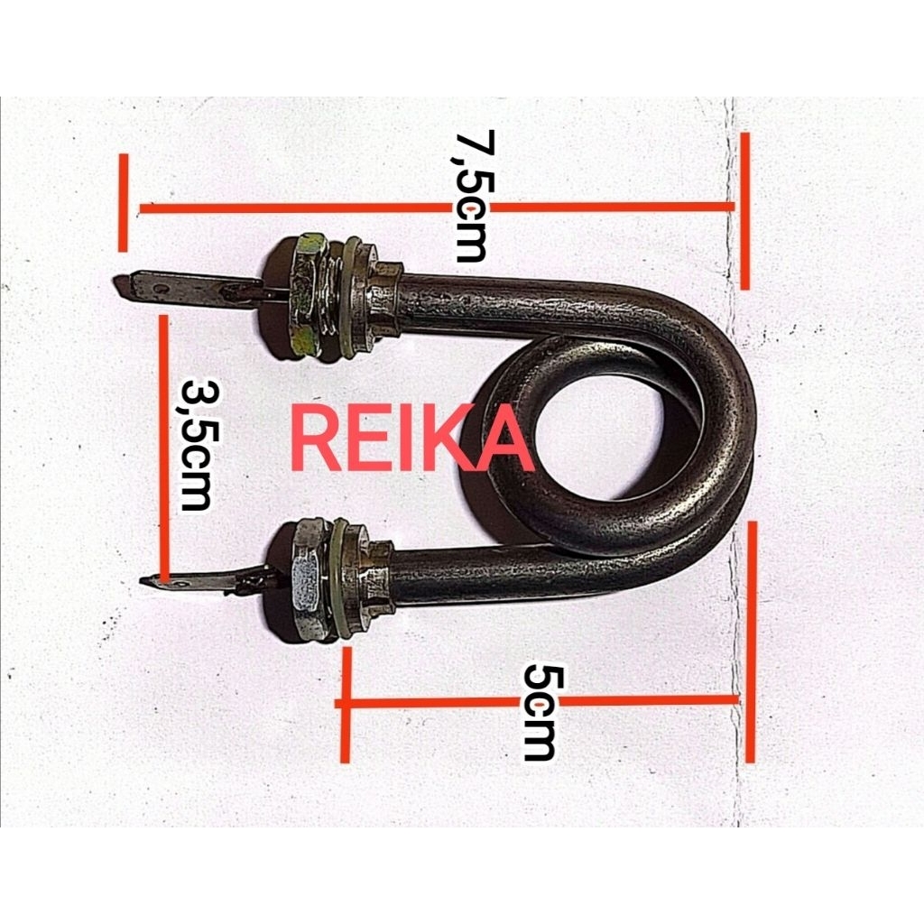 ELEMEN PEMANAS AIR CELUP TEKO LISTRIK 300 WATT dan 350 Watt