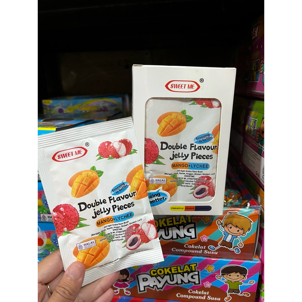 Double Jelly Sweet Me 30pcs/Jelly Double Flavour isi 30pcs/Permen Jelly Buah/Double Flavour Jelly Mi