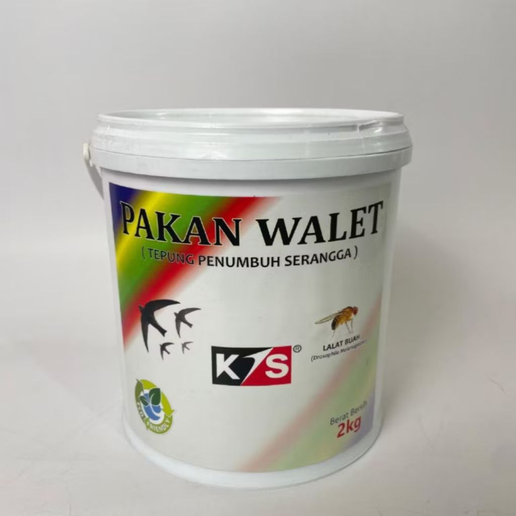 Pakan Makanan Burung Walet KIS 2kg Dari Benih Lalat Buah