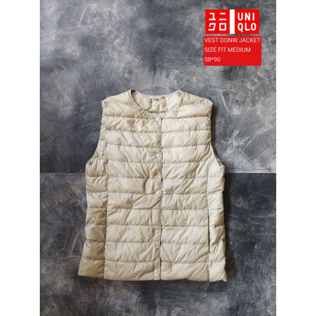 UNIQLO BEST DOWN JACKET / UNIQLO VEST ( SIZE S - FIT M)