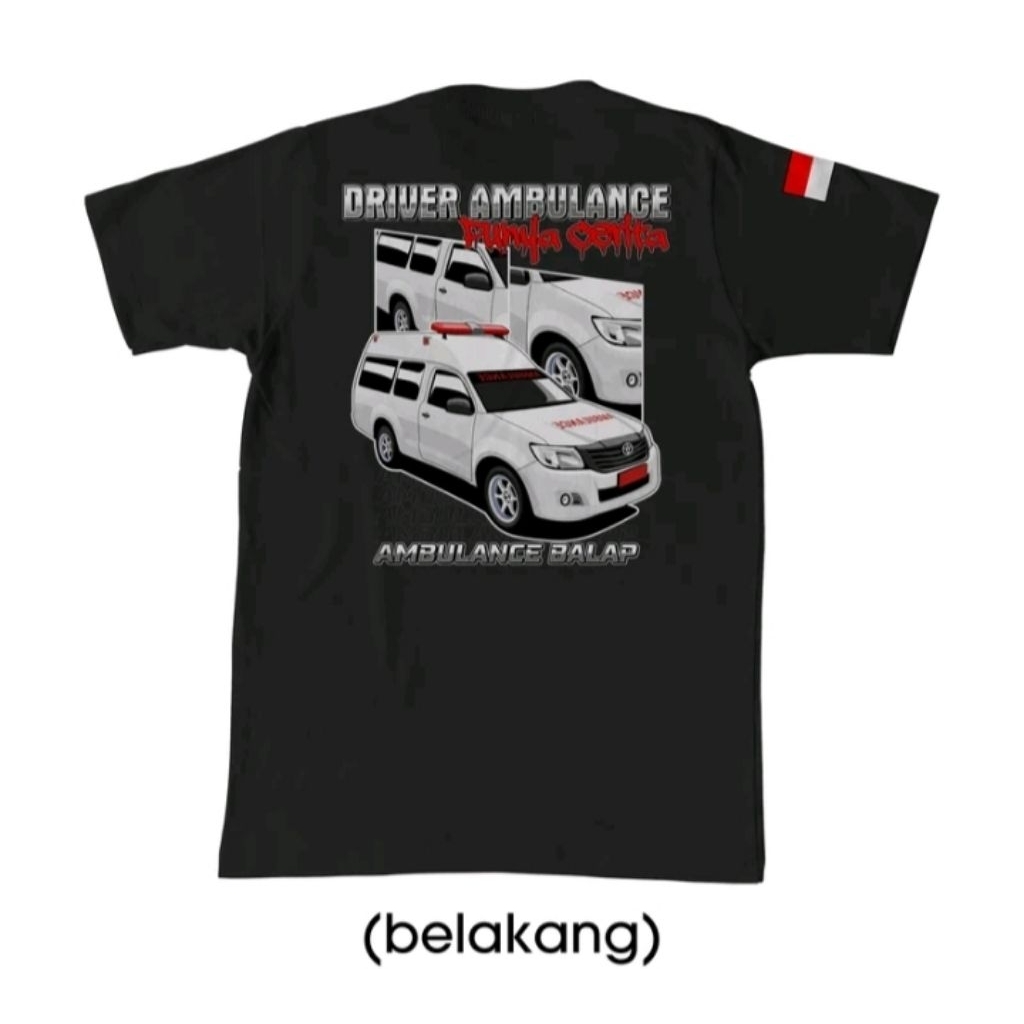 Kaos T shirt Driver Ambulance