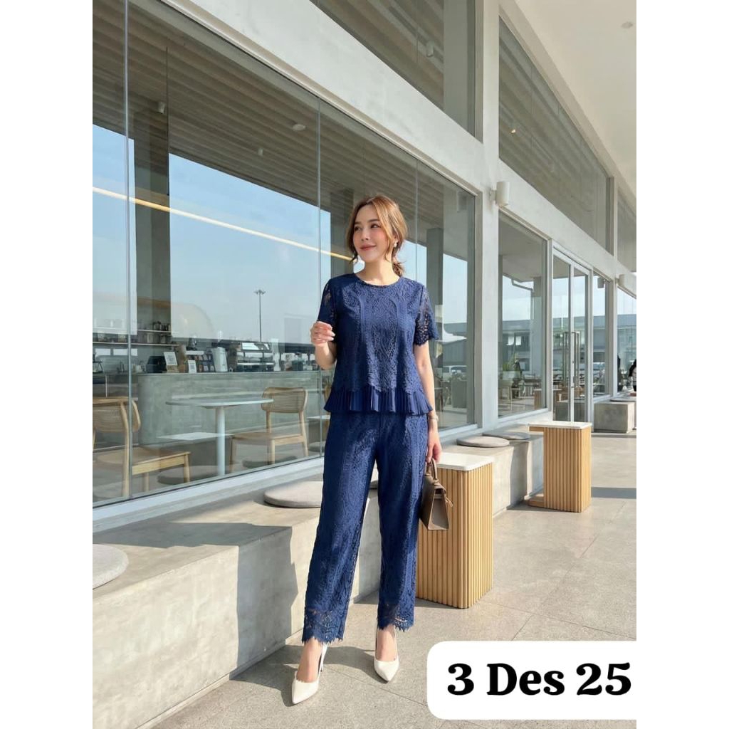 SETELAN CELANA WANITA BRUKAT BANGKOK CUTIE MINUTE