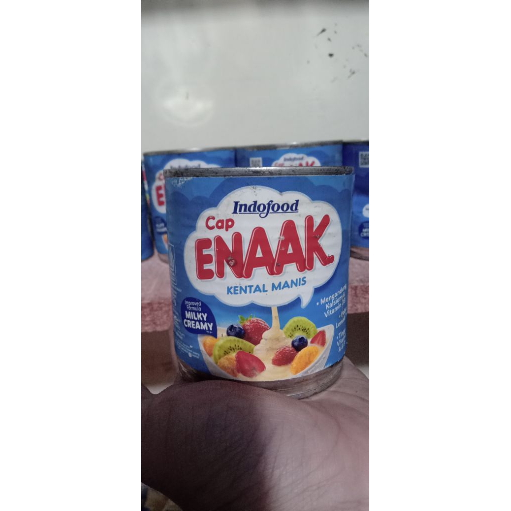 SUSU KENTAL MANIS CAP ENAK 370 GRAM (RIJEK) KEMASAN RUSAK DAN PENYOK