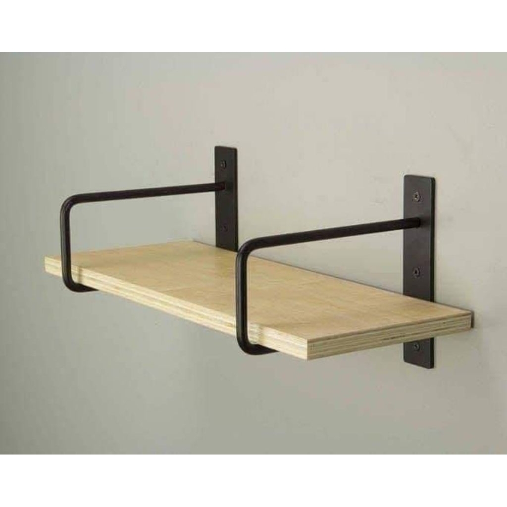 Rak Siku Besi Bracket Ambalan Siku Besi Penyangga Rak Dinding Ambalan Tempel Siku Besi Penyangga Rak