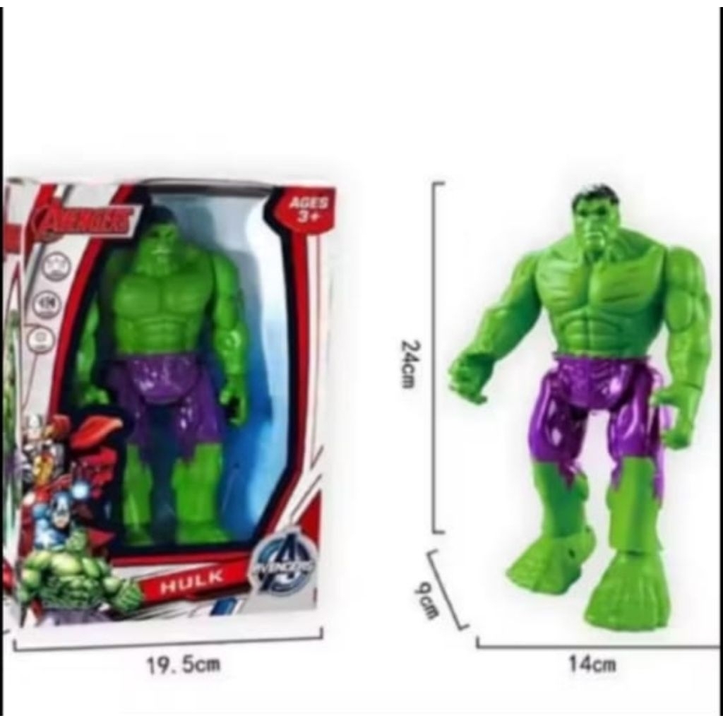 Mainan anak robot figure Hulk hijau besar bisa jalan sendiri keren murah robot Hulk Avengers