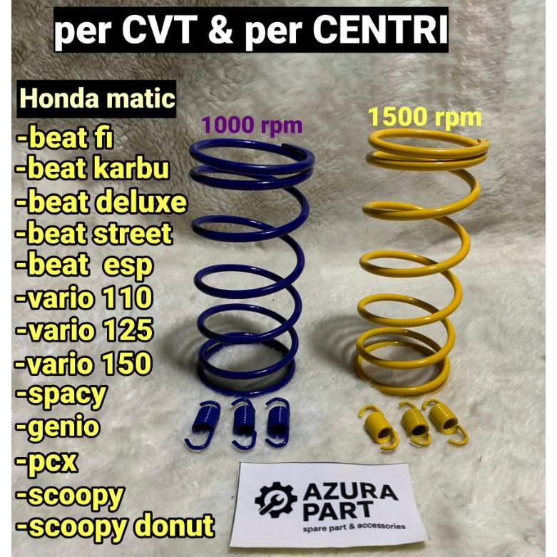 PER CVT & PER CENTRI 1000RPM & 1500RPM HONDA MATIC BEAT FI KARBU VARIO 110 125 150 PCX SCOOPY SPACY 