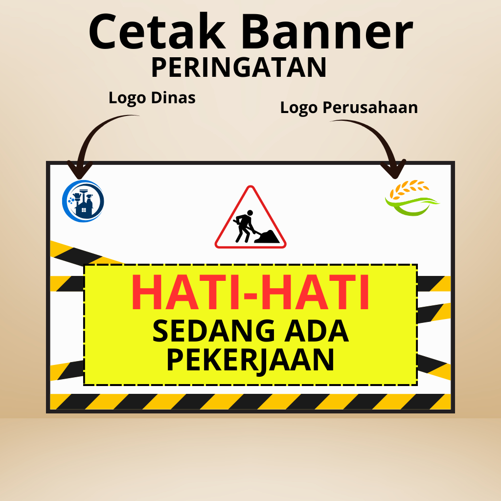 Banner HATI-HATI SEDANG ADA PEKERJAAN