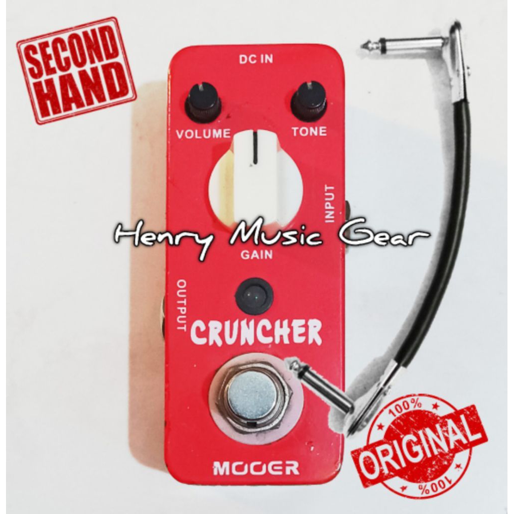 Mooer Cruncher Distortion Efek Gitar Secondhand Unit Only