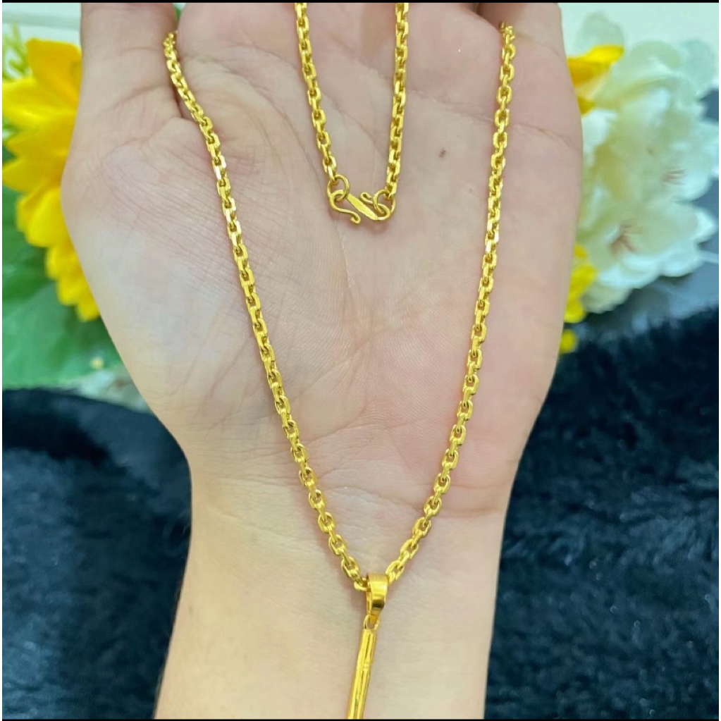 KALUNG RANTAI DUBAI FREE LIOTIN MEDAN WARNA EMAS TAHAN AWET ANTI LUNTUR
