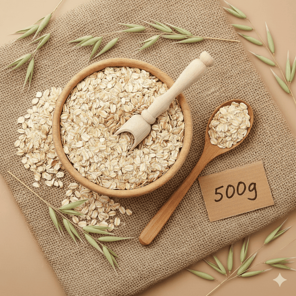 Bali Buda Quick Rolled Oat 500g – Oatmeal Instan Sehat & Praktis | Sarapan Tinggi Serat & Rendah Lem