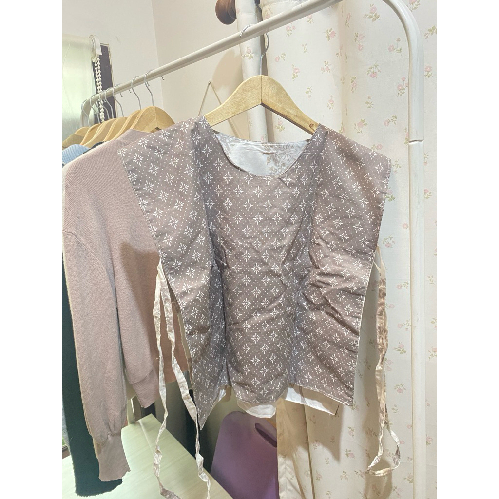 outer vest batik earth tone (new)