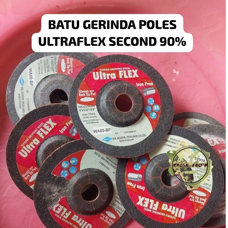 BATU POLES GERINDA ULTRAFLEX SECOND KONDISI 90% , amplas ultraflex