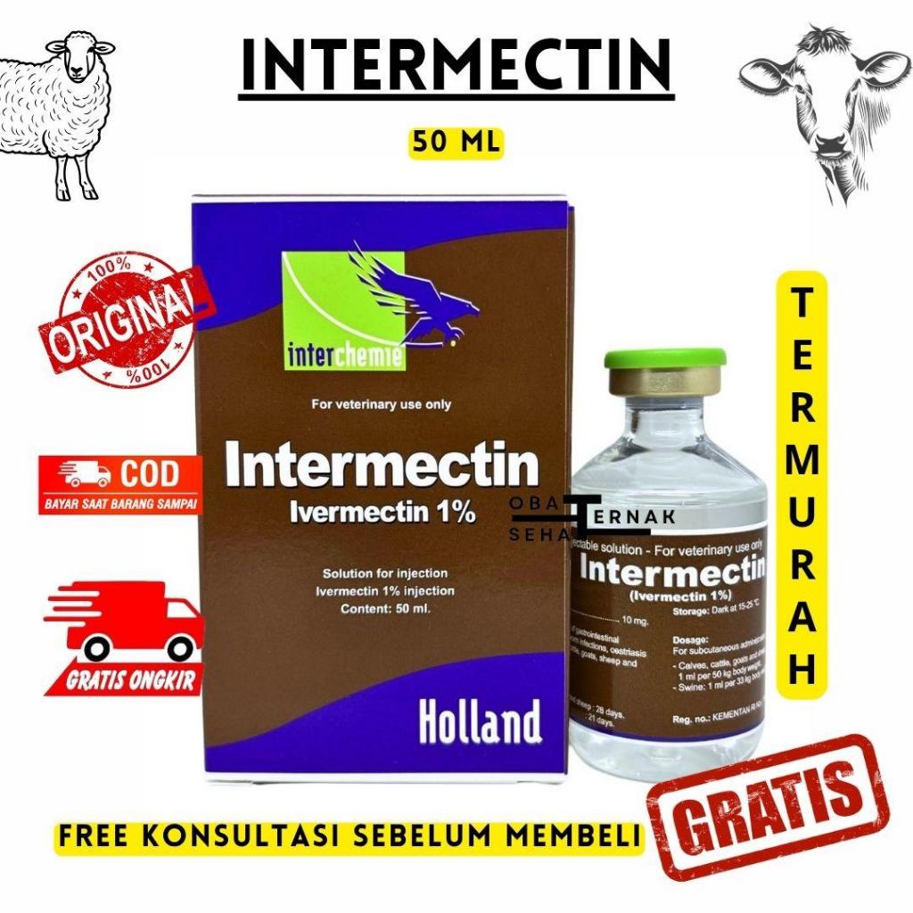 Intermectin 50 Ml Injeksi Obat Parasit Hewan