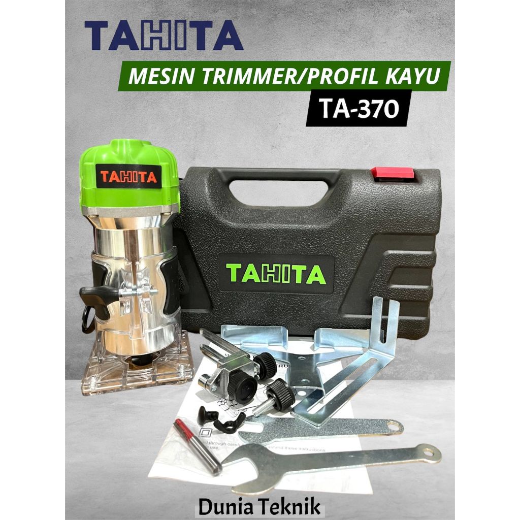 TAHITA Mesin Trimmer Profil Kayu Fullset / Alat Tukang Kayu Termurah / Router List Ukir Kayu Tahan P