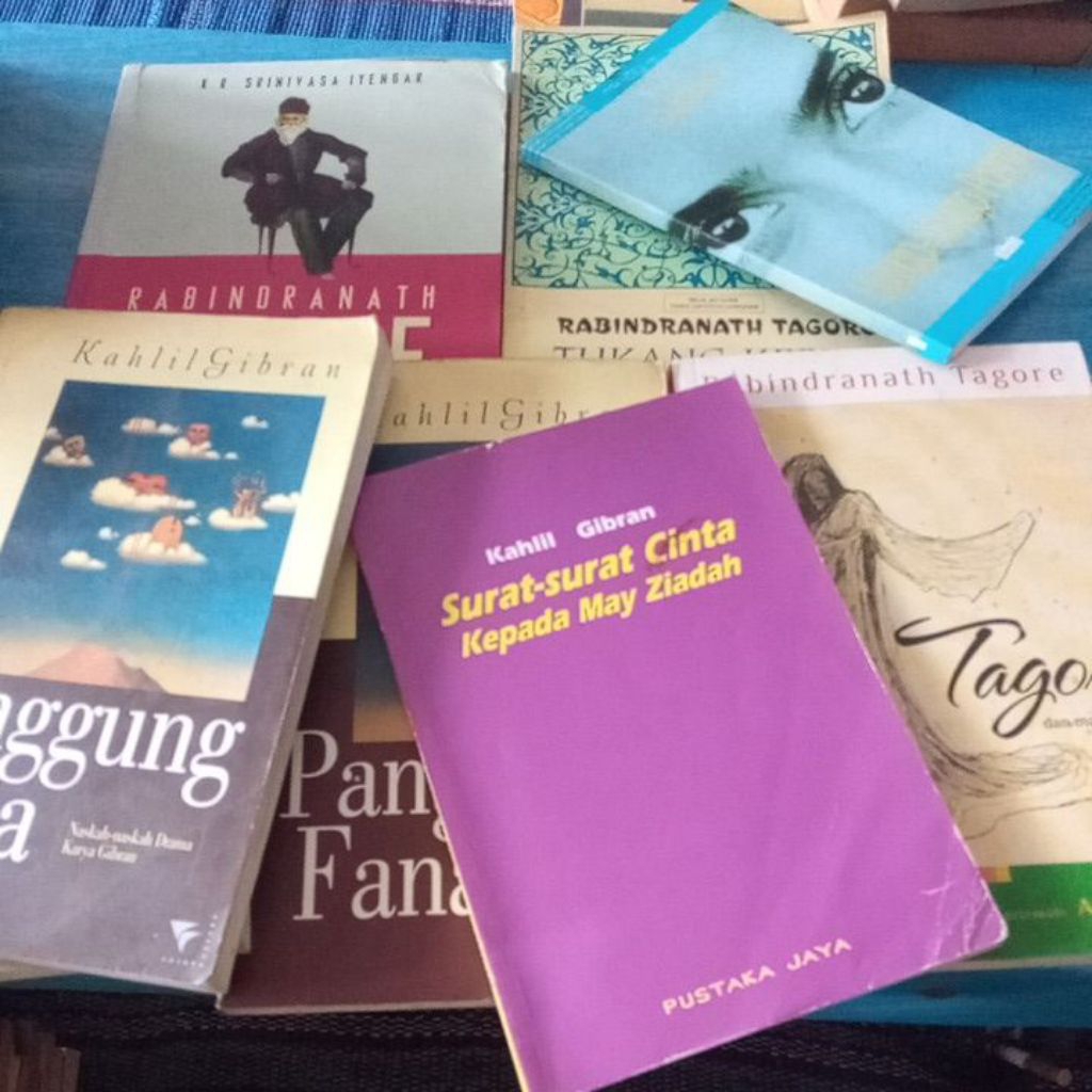 original buku karya Kahlil Gibran dan Tagore, sayap patah jiwa jiwa pemberontak original