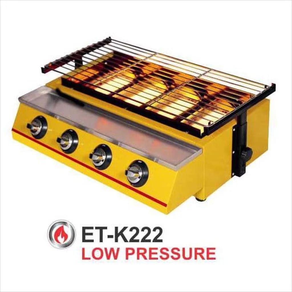 pemanggang gas 4 tungku