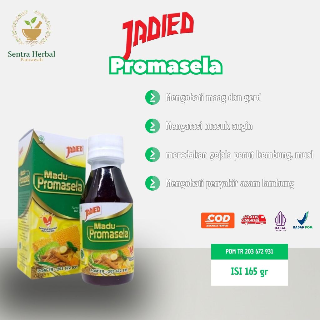 Jadied Promasela 150 Gr | Madu Sehat Lambung dan Gerd / Madu Jadied Masela