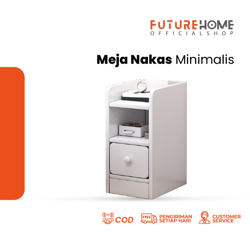 Meja Nakas Putih Kamar Tidur Meja Minimalis Meja Samping Kamar Tidur Minimalis Futurehome.id