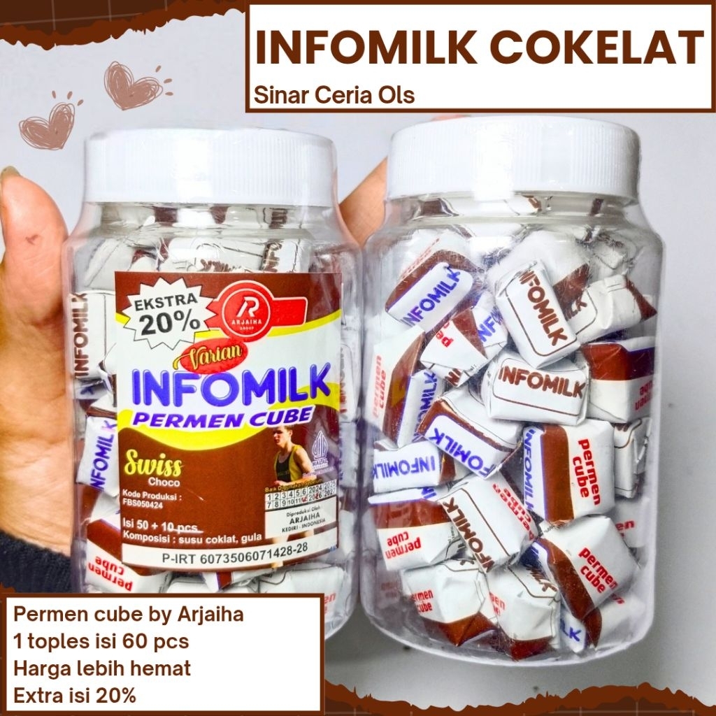 Permen Viral Millo Milo INFOMILK COKLAT Isi 60 Pcs