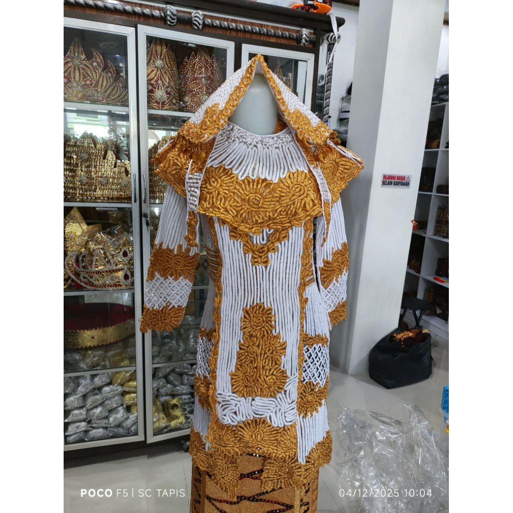 baju sulam usus lampung set pengantin lengkap 5in1