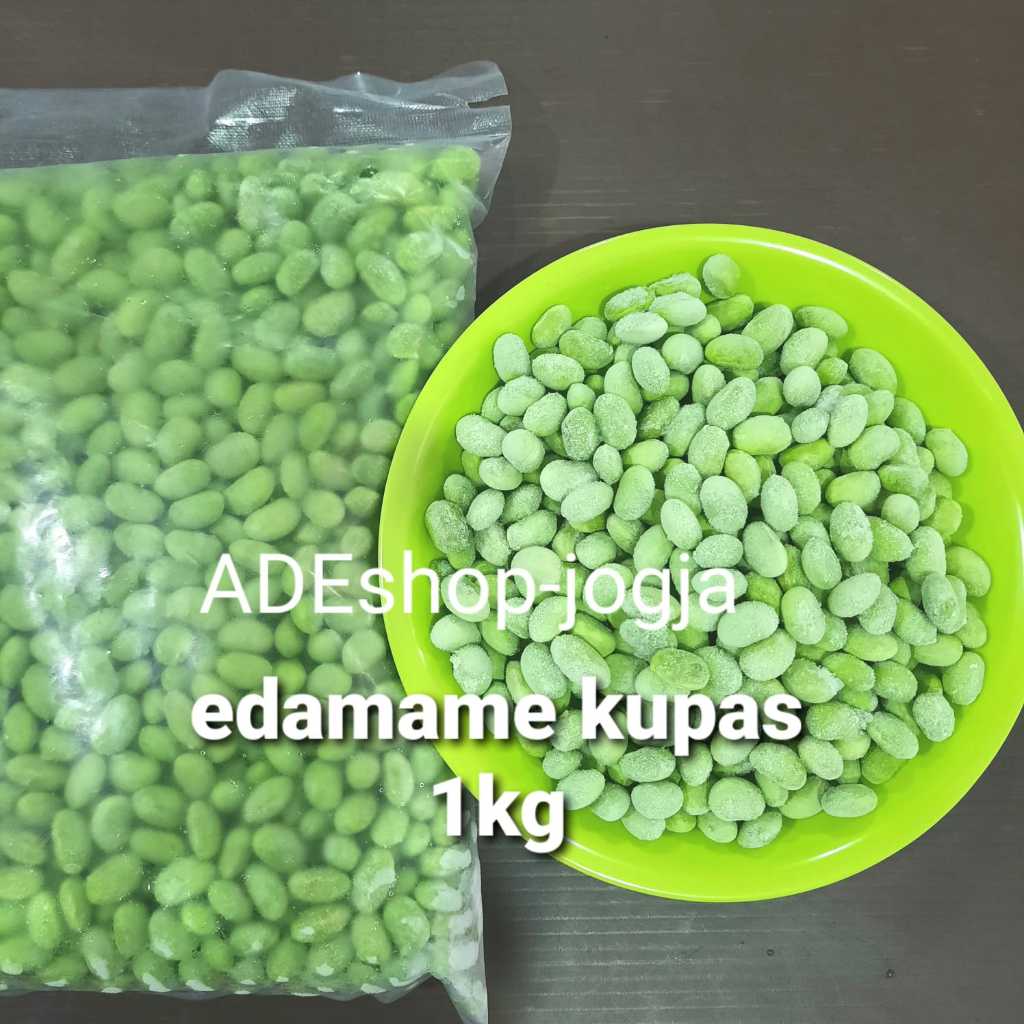 mukimame 1 kg edamame kupas kacang kedelai jepang frozen beku