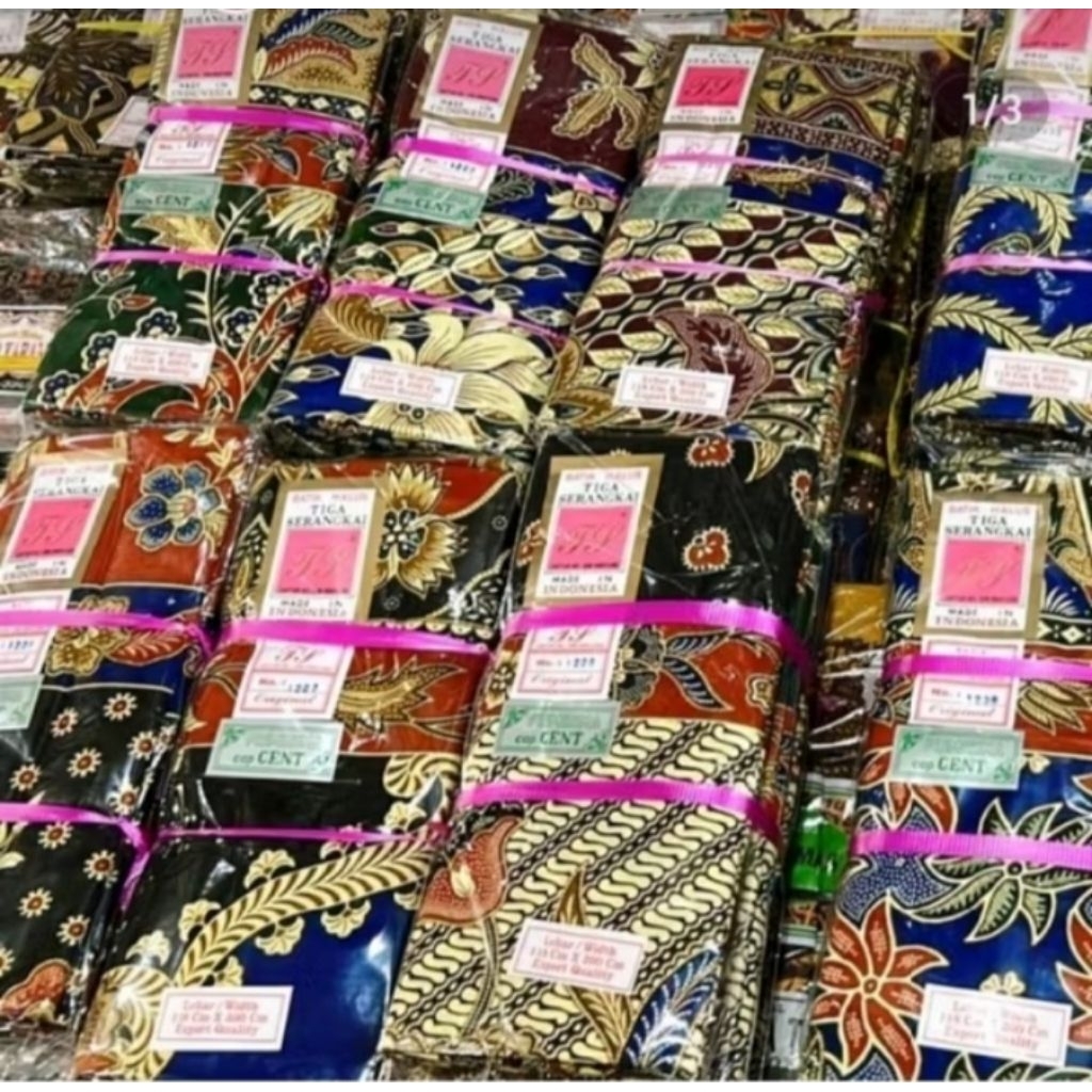 Sarung wanita 3 serangkai asli