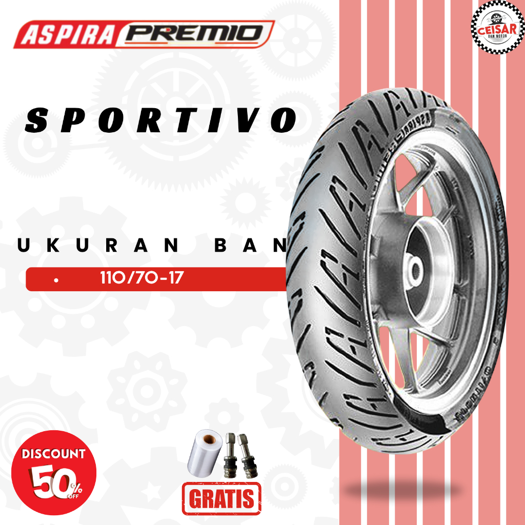 Ban Motor ASPIRA PREMIO SPORTIVO 110/70 Ring 17 Tubeless