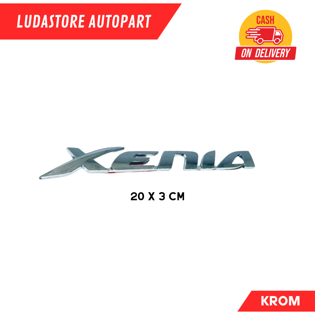 Emblem Bagasi Mobil New Xenia Chrome