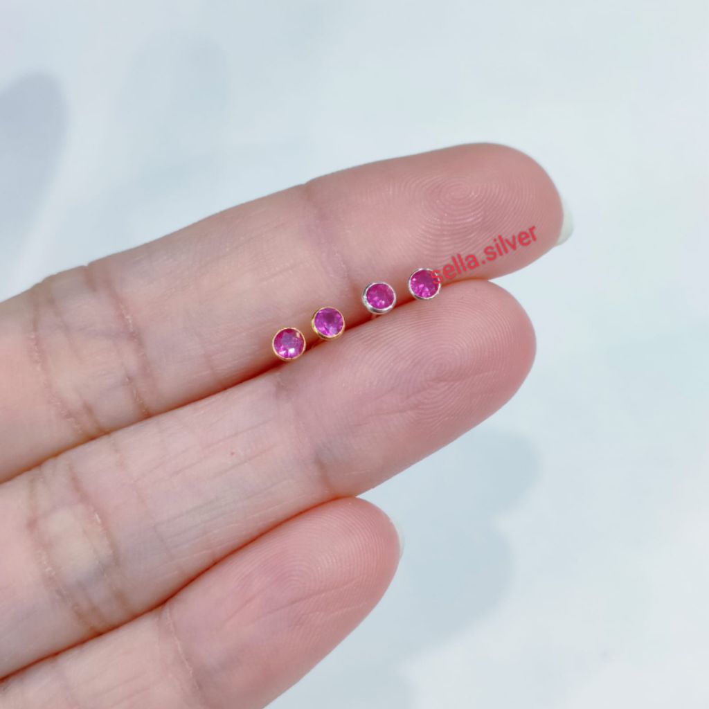 Giwang Tusuk Bayi 0.25 Gr Perak 925 Lapis Mas