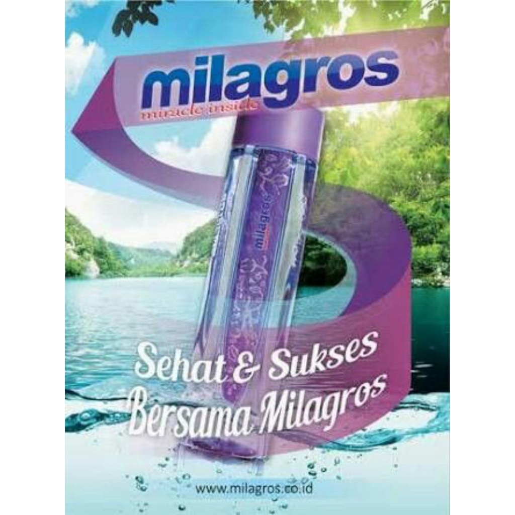 AIR KESEHATAN MILAGROS pH Tinggi – 1 Dus Isi 12 Botol (612 ml)