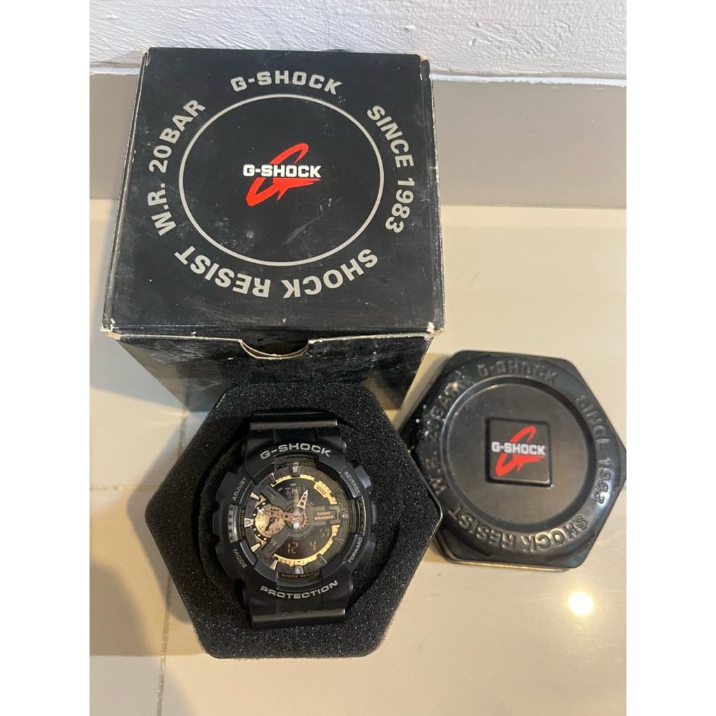PRELOVED G-SHOCK GA-110RG-1ADR BALCK LIKE NEW