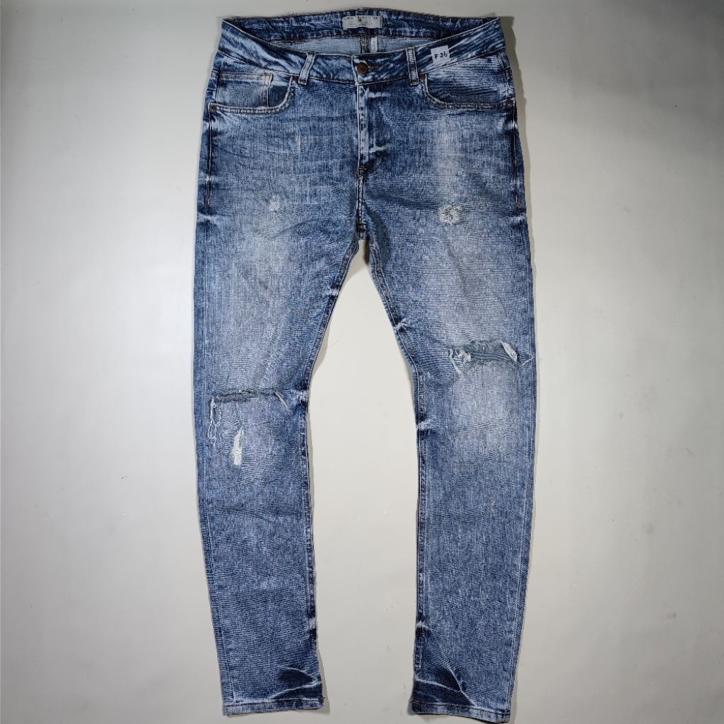(MOHON BACA DESKRIPSI) ZARA MAN ZMDC RIPPED STRETCH JEANS