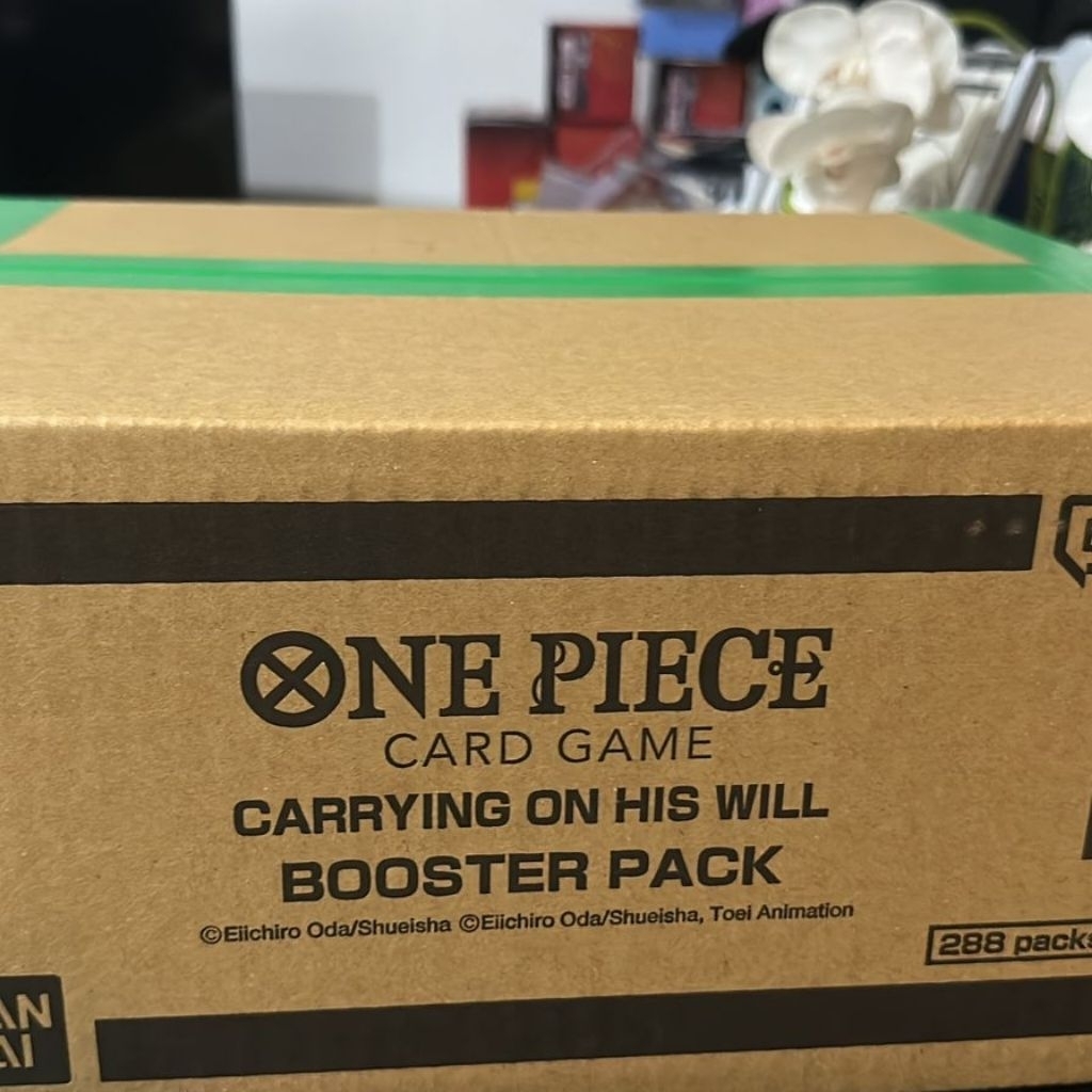 Op13 Carrying On His Wll English Case for asia 1 case have 12 box inside SEALED Bandai One Piece