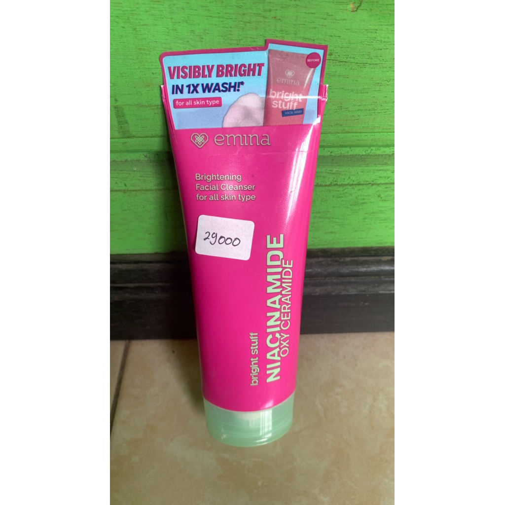 emina bright stuff niacinamide face wash