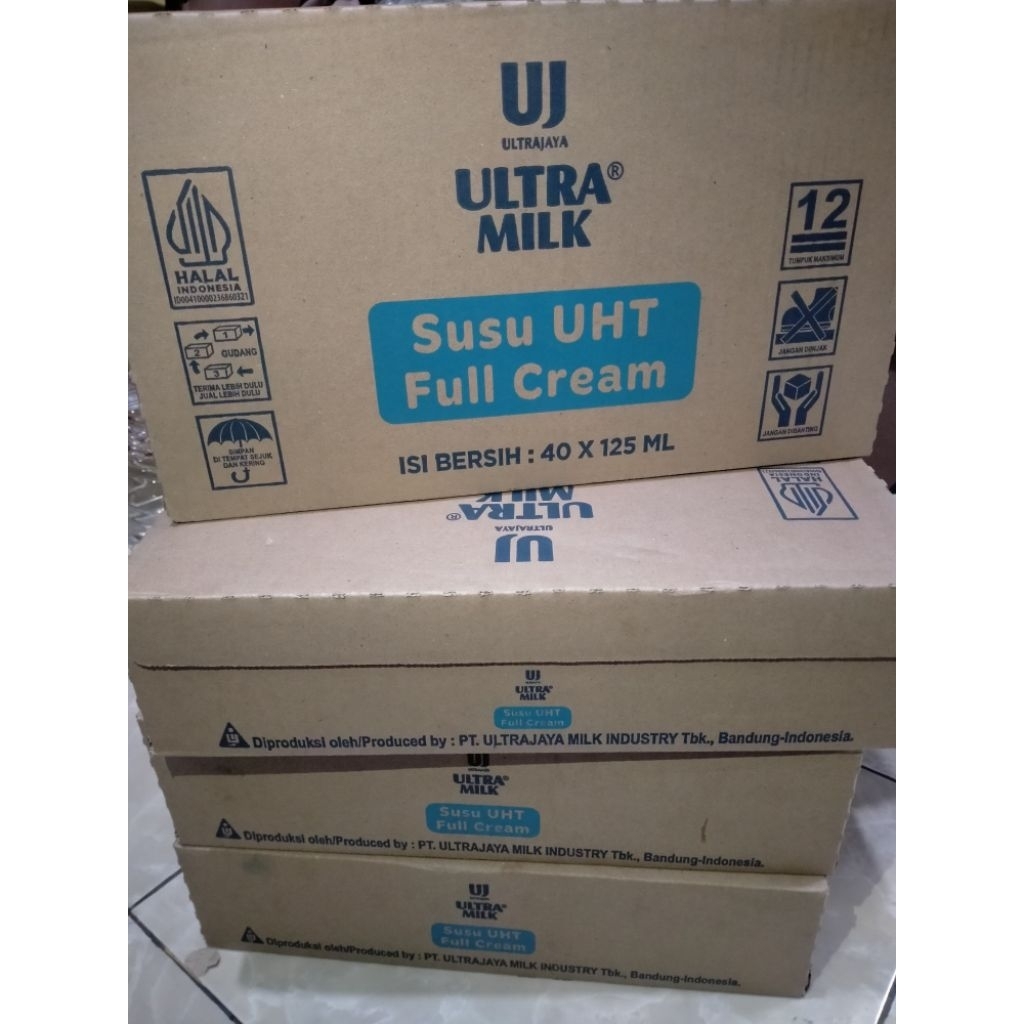 Ultra Milk Susu UHT 125ml/ Karton Isi 40