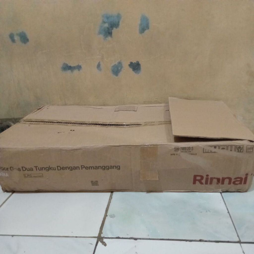 Kompor Gas Rinnai 2 Tungku Dengan pemanggang