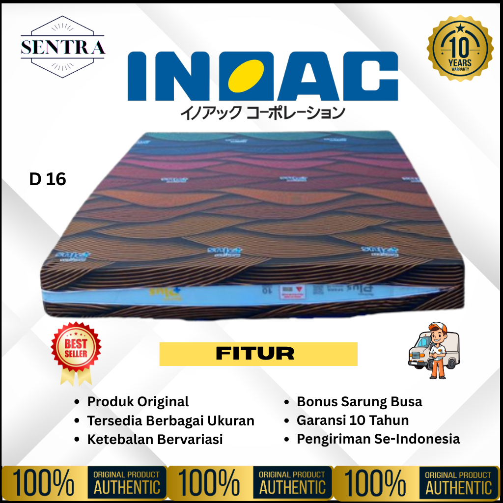 INOAC.KASUR BUSA / KASUR TIDUR / SPON TIDUR INOAC GARANSI RESMI