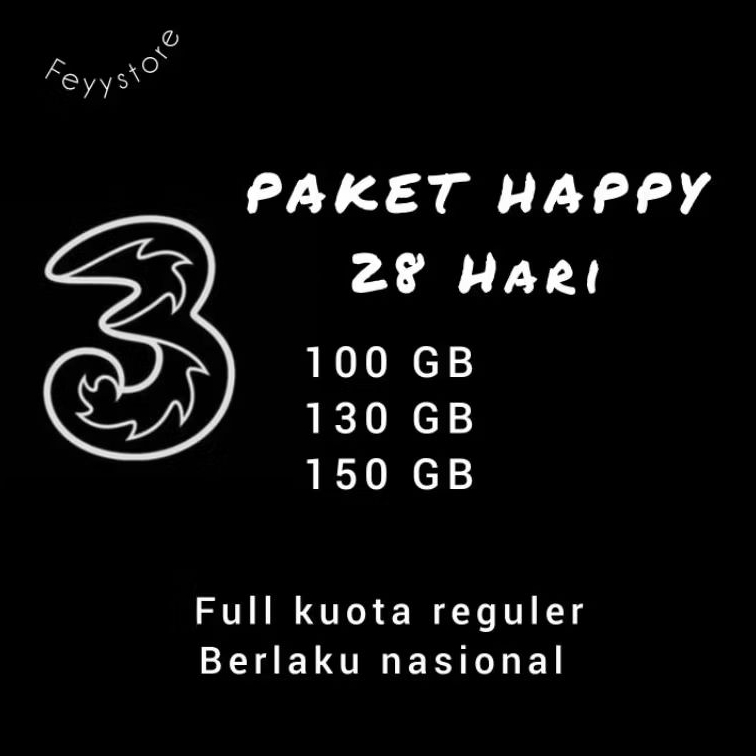 Paket Internet Tri Jumbo Paket data Tri Paket Happy Jumbo Paket Kuota Tri