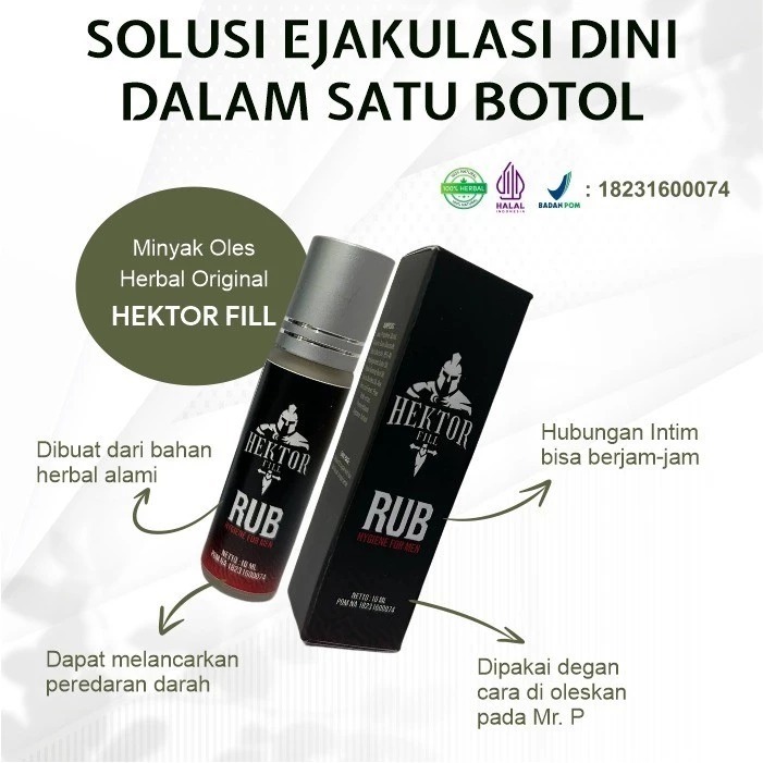 Bisa COD Privasi Aman - HEKTOR pengganti Doh Wa King Obat Kuat Oles Pria BPOM Terbaik 2024