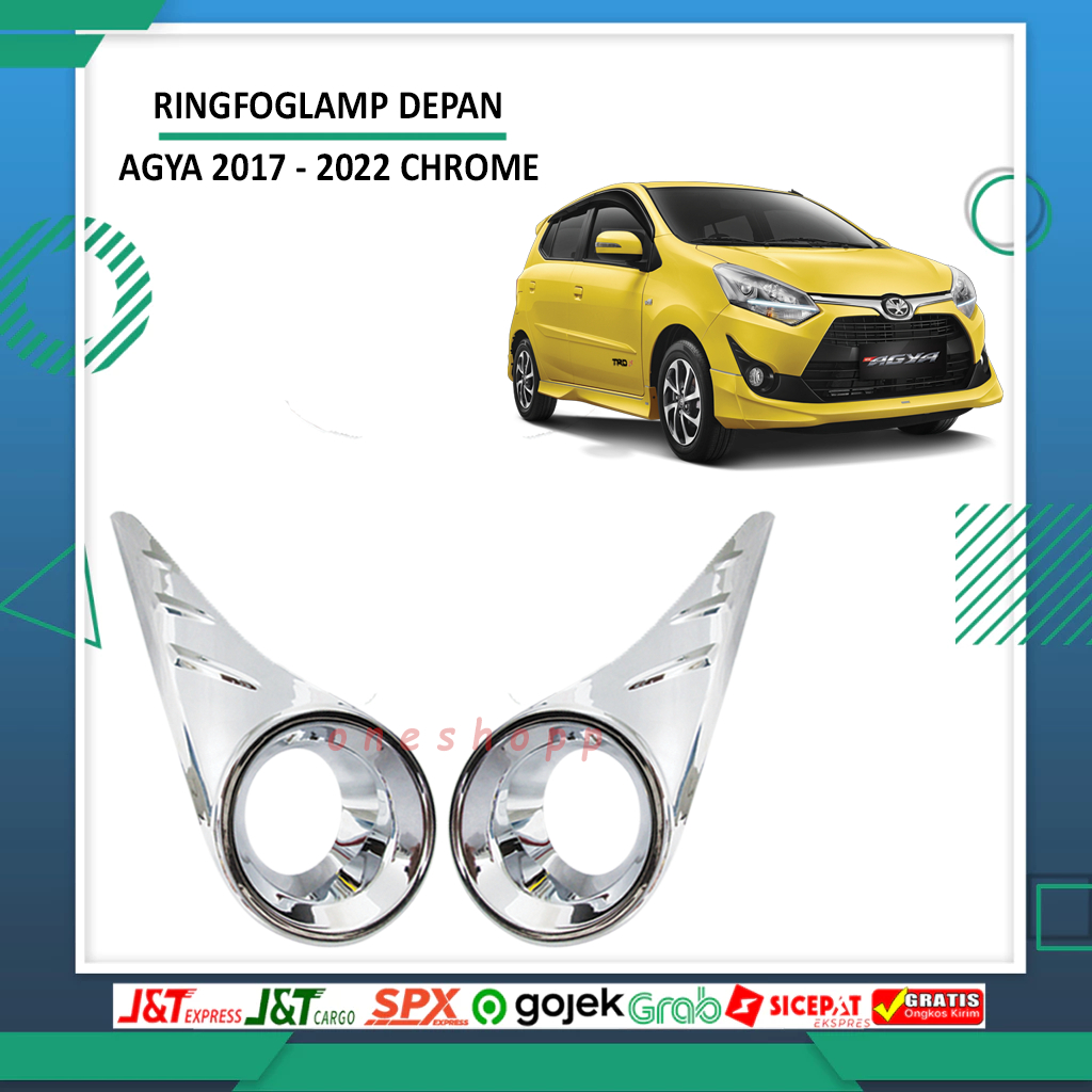 RING FOGLAMP AGYA 2017 2018 2019 2PCS CHROME