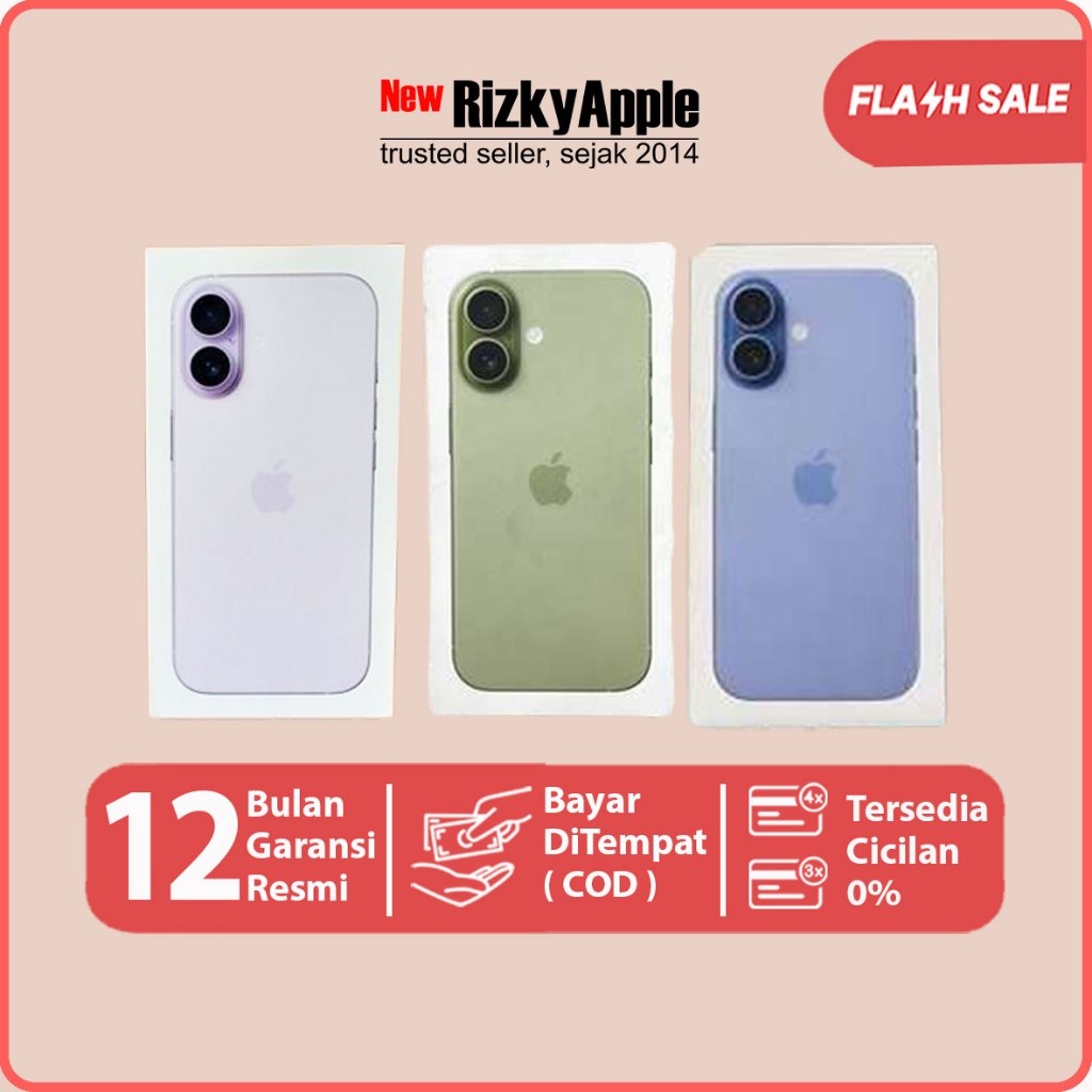 Apple iPhone 17 256GB 512GB Lavender Sage Mist Blue White Black Garansi Resmi Apple Indonesia