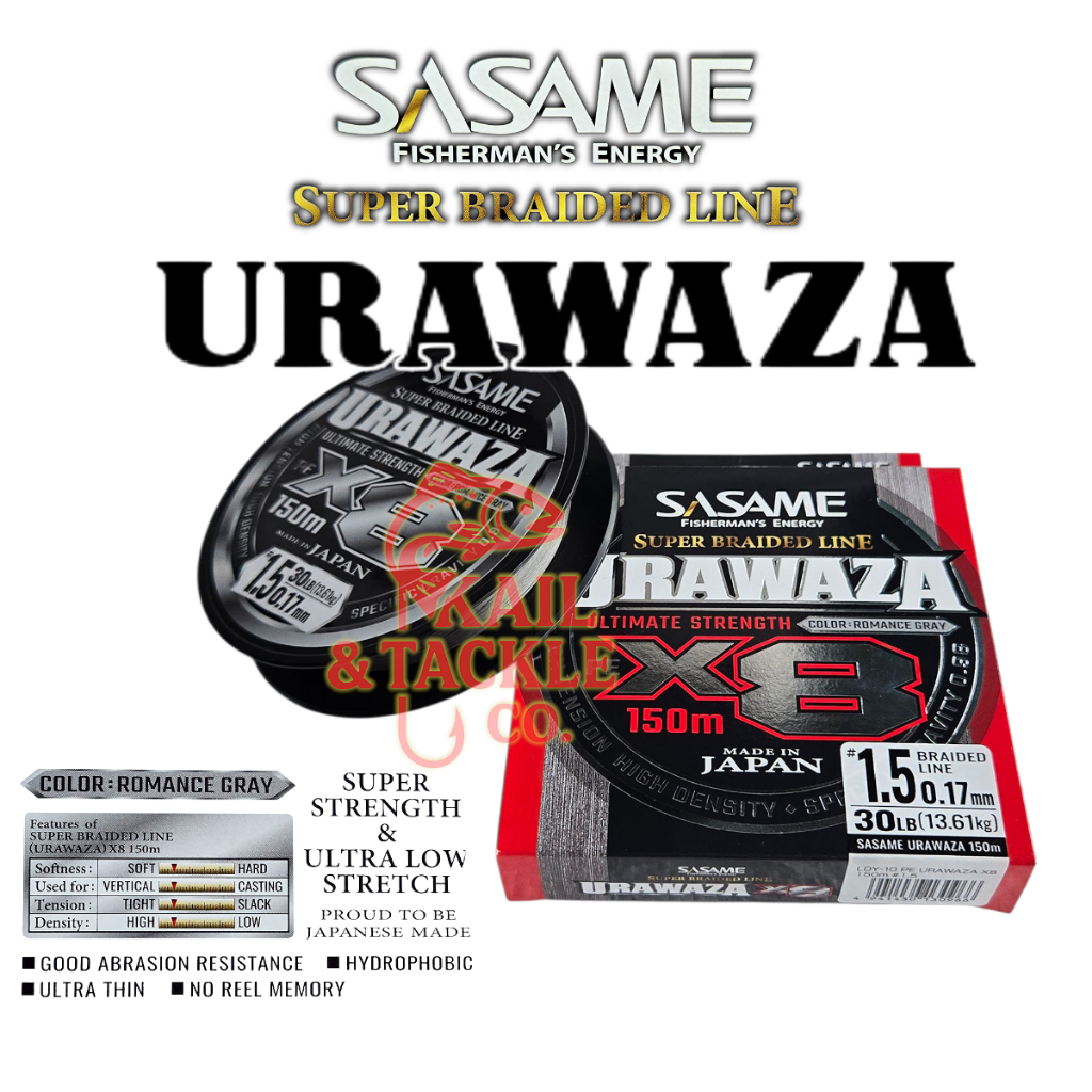Senar PE sasame URAWAZA X8 made in JAPAN
