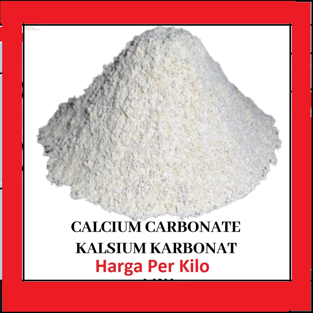 Calsium Kalsium Karbonat / Calcium Carbonate / CaCO3 MILL untuk bangunan HARGA per 1 KG Kilo