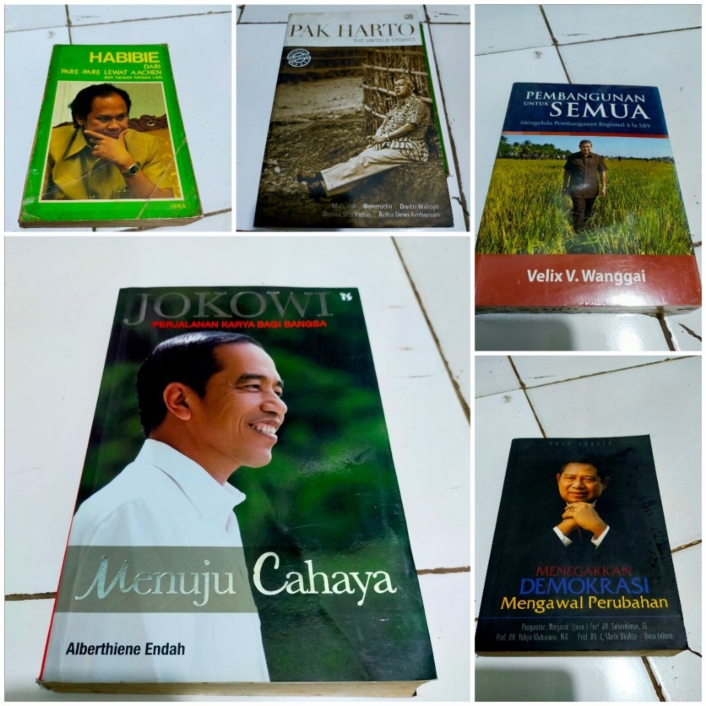 Ori Pak Harto the untold stories / Habibie dari pare pare lewat Aachen / Jokowi perjalanan karya bag