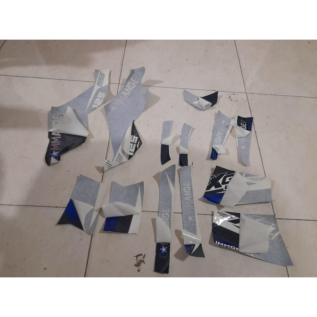 1 SET STIKER ATV COMMANDER 125 CC