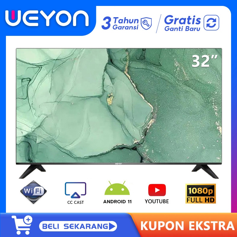 Weyon TV Smart Android 32 inch 43 inch Google TV 32 inch Digital TV Android 14.0 WIFI Youtube Web Br