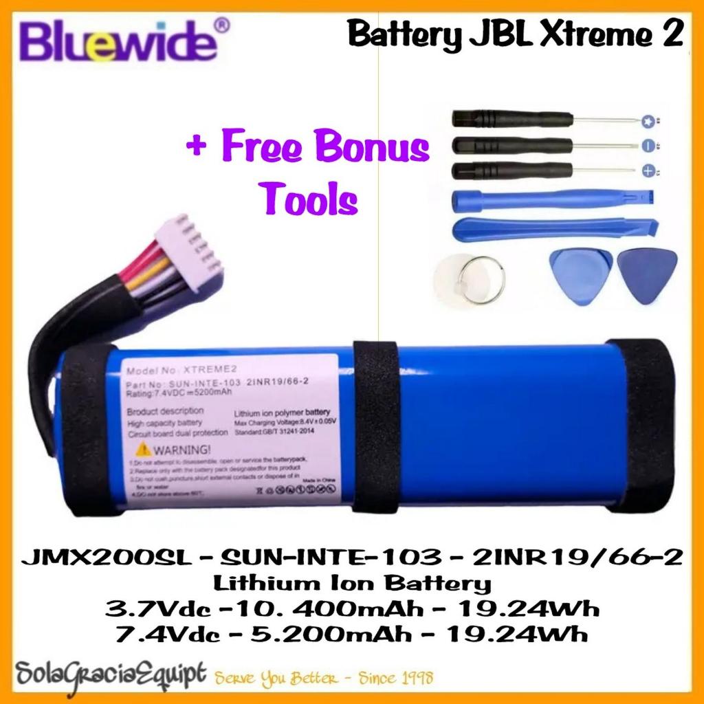 Batre / Battery Speaker JBL Xtreme 2 / Extreme 2 CS-JMX200SL - 7.4Vdc - BW 5.200mAh
