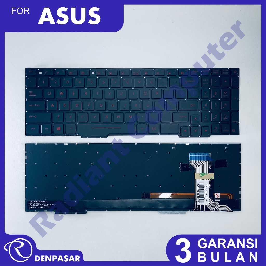 Keyboard Asus ROG FX553 FX553V FX553VD FX553VE FX753 FX753V FX753VD