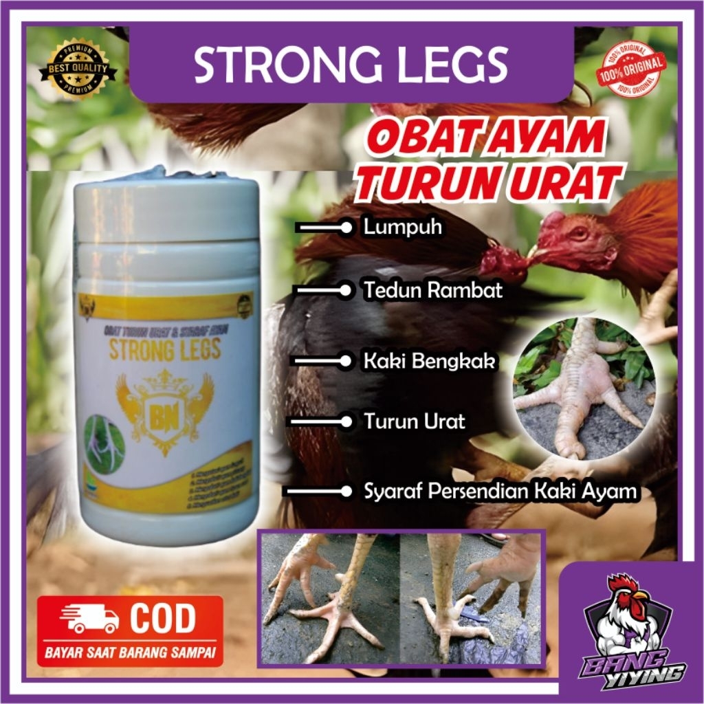 Obat Kaki Ayam Turun Urat STRONG LEGS Mengobati ayam kaki pincang bengkak lumpuh tedun rambat turun 