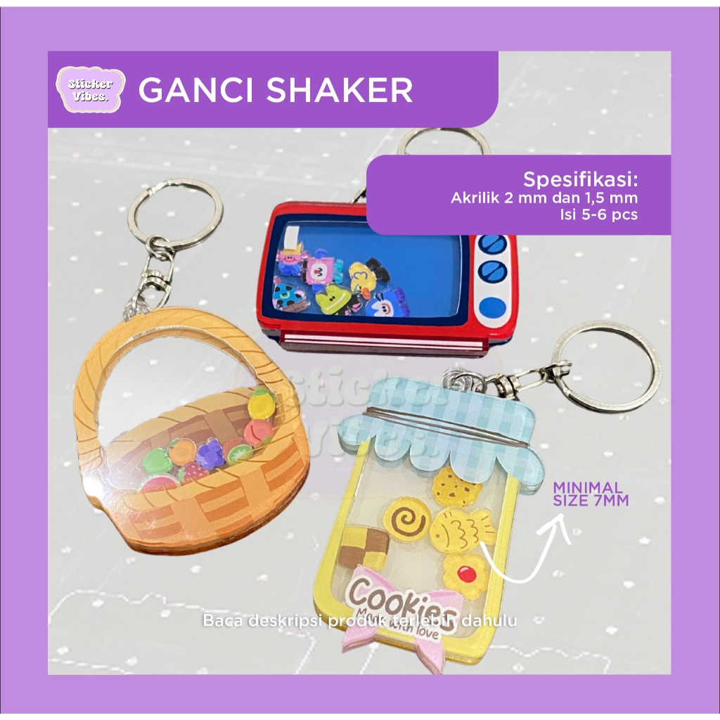 Ganci Shaker Custom | Keychain Gantungan Kunci Shaker Custom